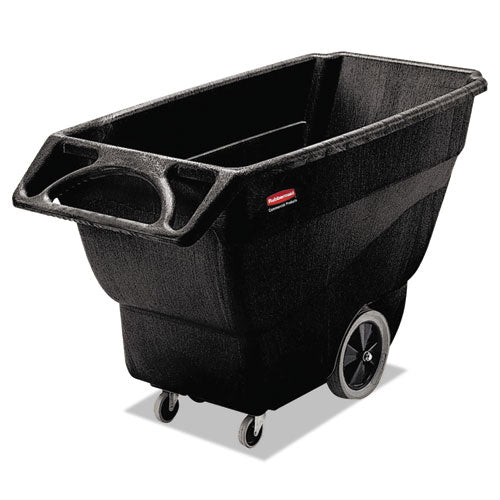 Image of Rubbermaid® Commercial 0.75 cu yd Structural Foam Tilt Truck, 600 lb Capacity, Black