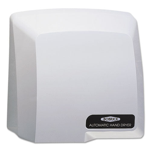 Image of Bobrick Compact Automatic Hand Dryer, 115 V, 10.18 x 5.18 x 10.93, Gray