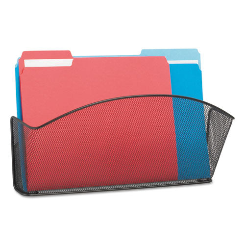 Image of Safco® Onyx Mesh Wall Pockets, Legal Size, Black 15" x 3" x 9", Black