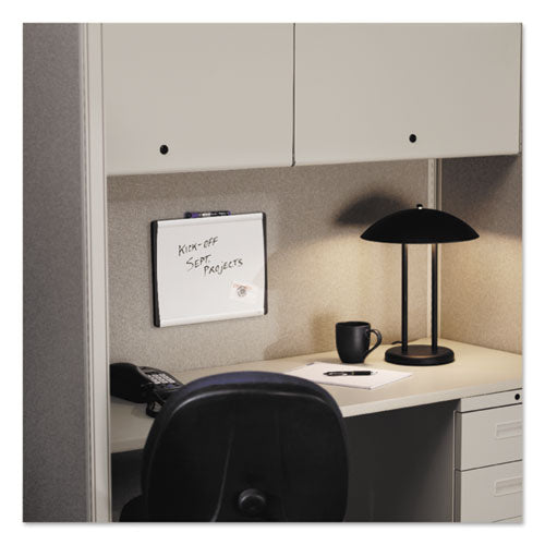 Image of Quartet® ARC Frame Cubicle Board, Magnetic Dry Erase, 24" x 14", White Surface, Satin Aluminum Frame