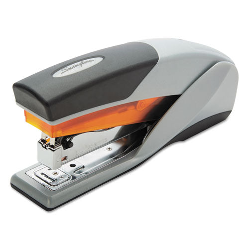 Image of Swingline® Optima 25 Reduced Effort Stapler, 25-Sheet Capacity, Gray/orange
