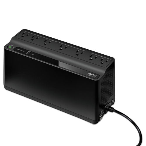 Image of APC® Back-UPS 600 VA Battery Backup System, 7 Outlets, 120 VA, 490 J