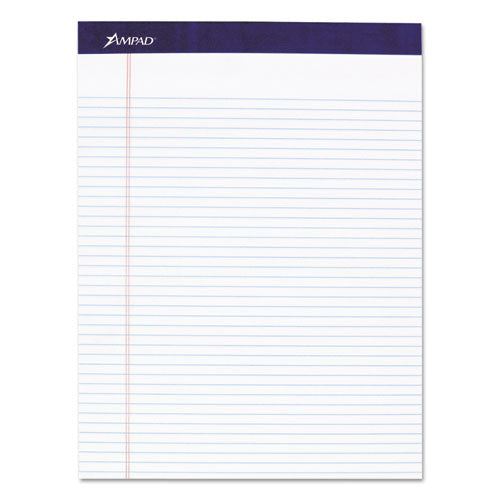 Image of Ampad® Legal Ruled Pads, Narrow Rule, 50 White 8.5 X 11.75 Sheets, 4/pack