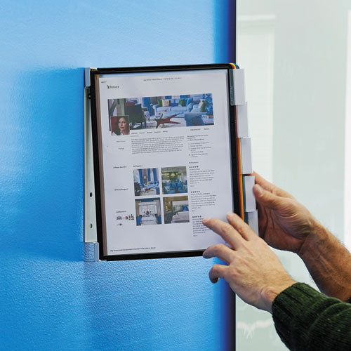 Image of Durable® Vario Wall Reference System, 5 Panels, Letter, Asst. Borders And Panels