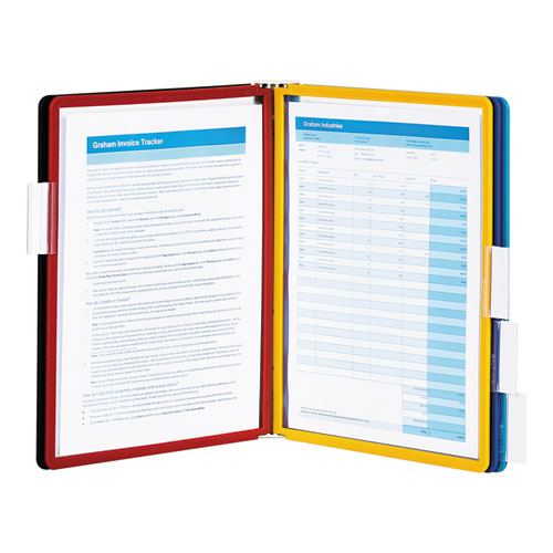 Image of Durable® Vario Wall Reference System, 5 Panels, Letter, Asst. Borders And Panels