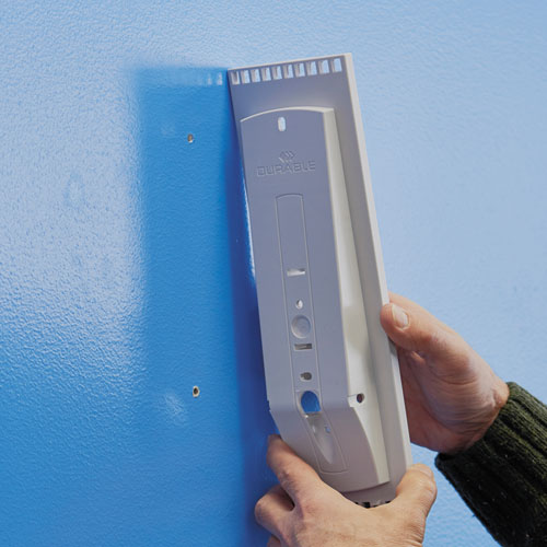 Image of Durable® Sherpa® Sherpa Wall-Mount Reference System, 10 Gray Panels, Letter, Assorted Borders