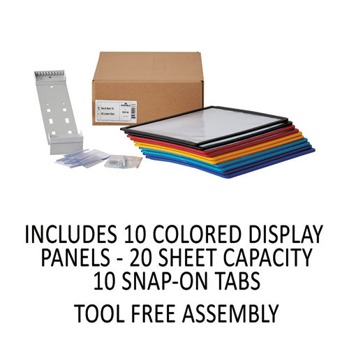 Image of Durable® VARIO Wall/Extension Reference System, 10 Panels, Assorted Borders and Panels