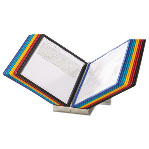 Image of Durable® Vario Reference Desktop System, 20 Panels, Assorted Borders And Panels