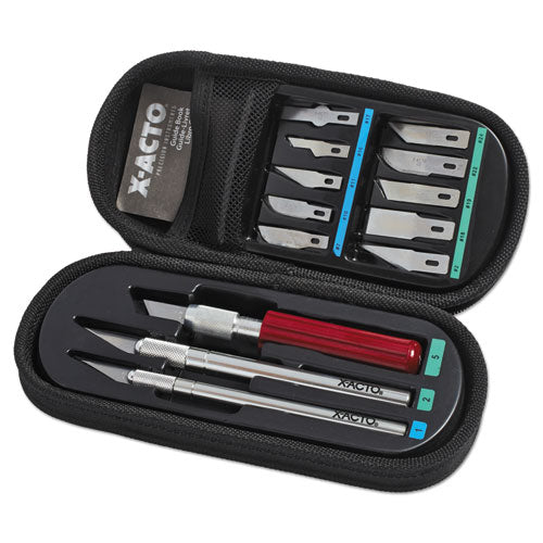 Image of X-ACTO® Knife Set, 3 Knives, 10 Blades, Carrying Case