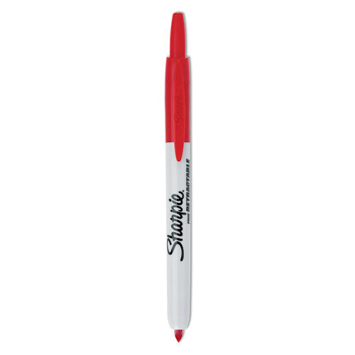 Image of Sharpie® Retractable Permanent Marker, Fine Bullet Tip, Red