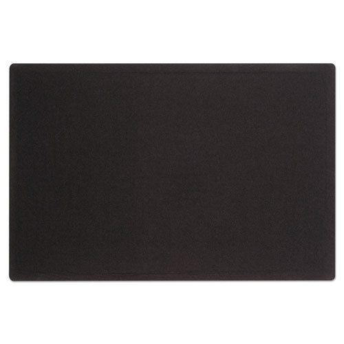 Image of Quartet® Oval Office Fabric Board, 36" x 24", Black Surface