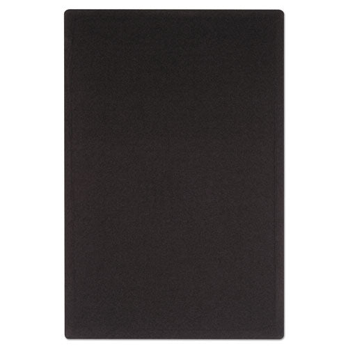 Image of Quartet® Oval Office Fabric Board, 48" x 36", Black Surface