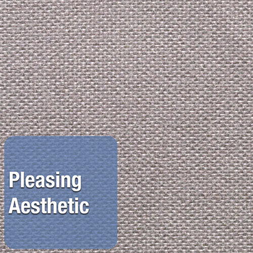 Image of Quartet® Oval Office Fabric Board, 36" x 24", Gray Surface