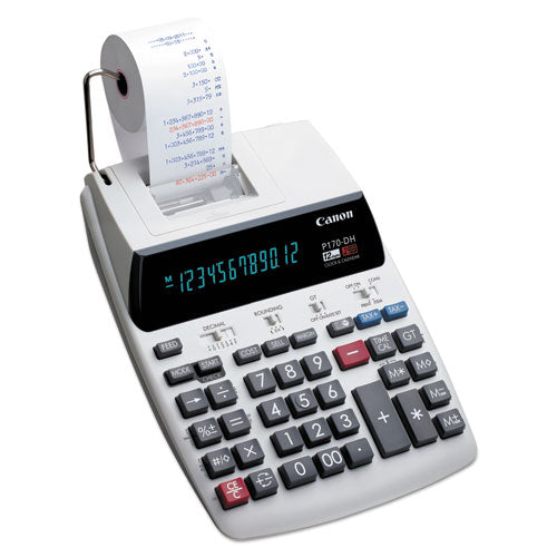 Image of Canon® P170-Dh-3 Printing Calculator, Black/red Print, 2.3 Lines/sec