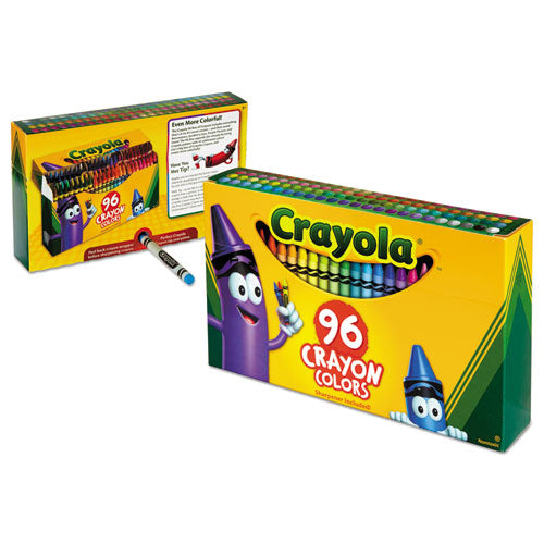 Image of Crayola® Classic Color Crayons In Flip-Top Pack With Sharpener, 96 Colors/pack