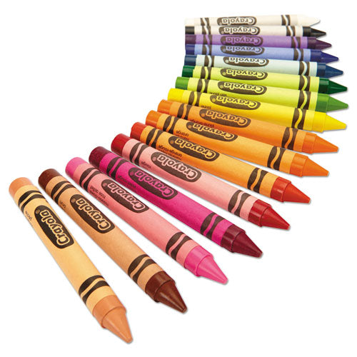 Image of Crayola® Large Crayons, Lift Lid Box, 16 Colors/box