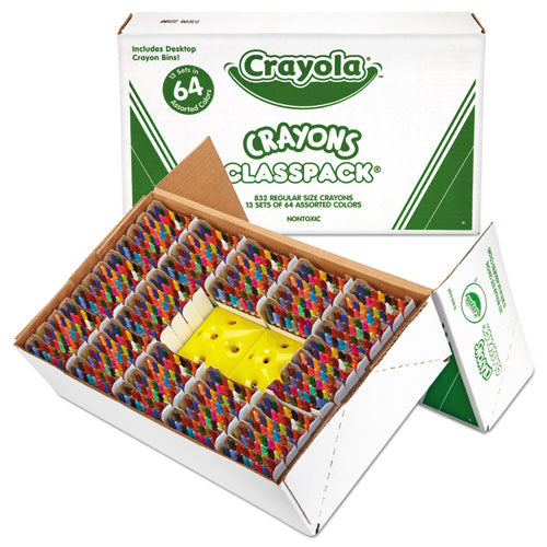 Image of Crayola® Classpack Regular Crayons, Assorted, 13 Caddies, 832/box