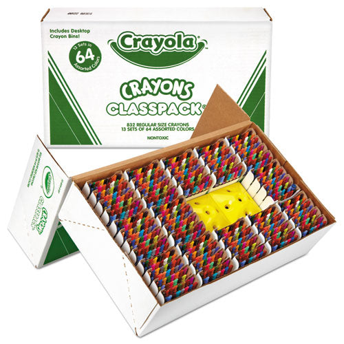 Image of Crayola® Classpack Regular Crayons, Assorted, 13 Caddies, 832/box