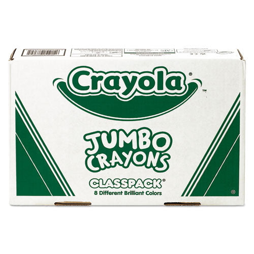 Image of Crayola® Jumbo Classpack Crayons, 25 Each Of 8 Colors, 200/set