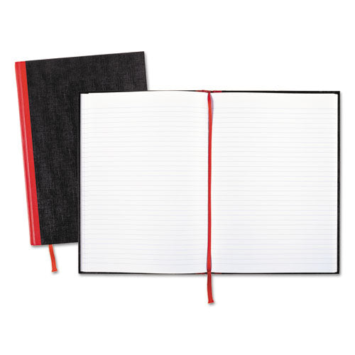 Image of Black n' Red Hardcover Casebound Notebooks, SCRIBZEE Compatible, 1-Subject, Wide/Legal Rule, Black/Red Cover, (96) 11.75 x 8.25 Sheets