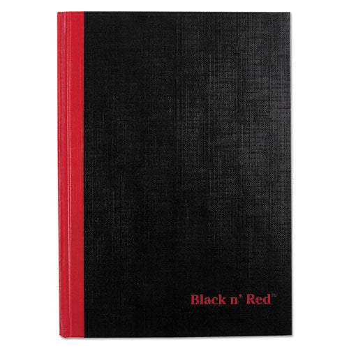 Image of Black n' Red Hardcover Casebound Notebooks, SCRIBZEE Compatible, 1-Subject, Wide/Legal Rule, Black/Red Cover, (96) 8.25 x 5.63 Sheets