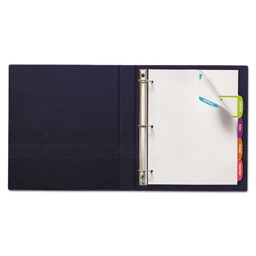 Image of Avery® Big Tab Printable Large White Label Tab Dividers, 5-Tab, 11 x 8.5, White, 20 Sets