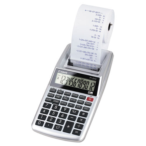 Image of Canon® P1-Dhv 12-Digit Palm Printing Calculator, Purple Print, 2 Lines/sec