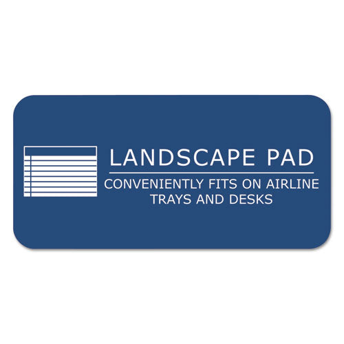 Image of Roaring Spring® Wide Landscape Format Writing Pad, Unpunched With Standard Back, Medium/college Rule, 40 White 11 X 9.5 Sheets