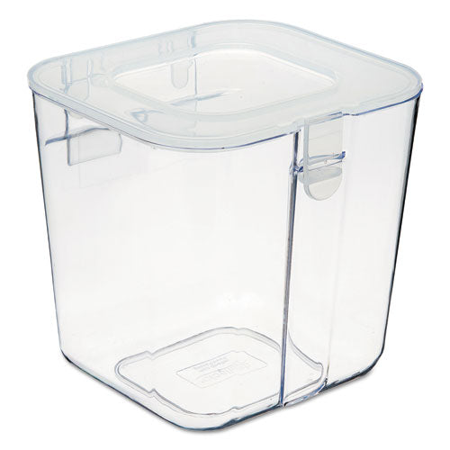 Image of deflecto® Stackable Caddy Organizer, Small, Plastic, 4.33 x 4 x 4.38, White