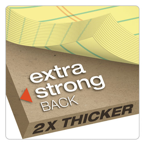 Image of TOPS Docket Ruled Perforated Pads, Narrow Rule, 50 Canary-Yellow 5 X 8 Sheets, 12/pack