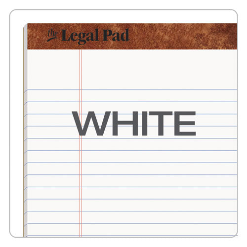 Image of TOPS The Legal Pad Ruled Perforated Pads, Wide/legal Rule, 50 White 8.5 X 11.75 Sheets, Dozen