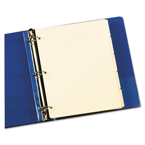 Image of Oxford Write-On Tab Dividers, 5-Tab, 11 X 8.5, Manila, 20 Sets