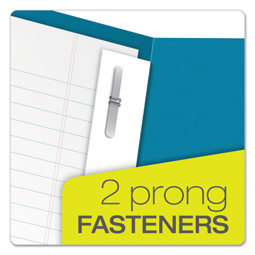 Image of Oxford Twin-Pocket Folders With 3 Fasteners, 0.5" Capacity, 11 X 8.5, Light Blue, 25/box