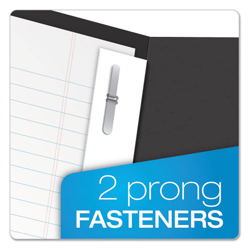 Image of Oxford Twin-Pocket Folders With 3 Fasteners, 0.5" Capacity, 11 X 8.5, Black 25/box