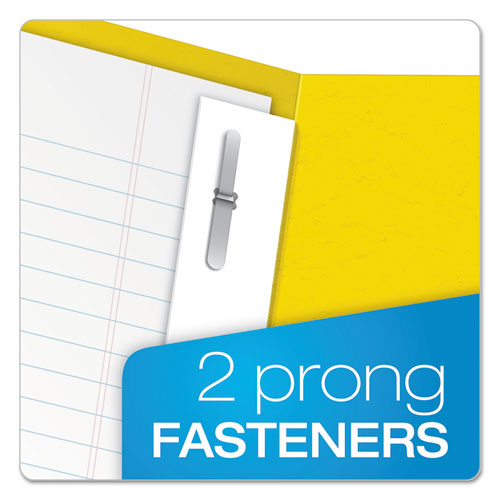 Image of Oxford Twin-Pocket Folders With 3 Fasteners, 0.5" Capacity, 11 X 8.5, Yellow, 25/box