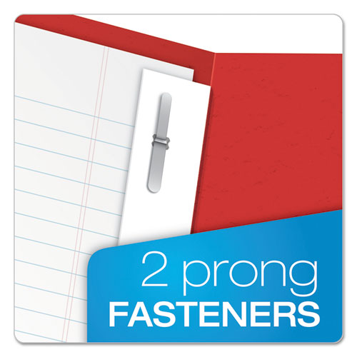 Image of Oxford Twin-Pocket Folders With 3 Fasteners, 0.5" Capacity, 11 X 8.5, Red, 25/box