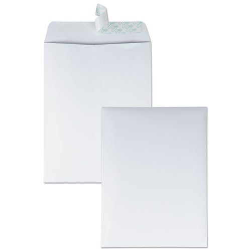 Image of Quality Park Redi-Strip Catalog Envelope, #12 1/2, Cheese Blade Flap, Redi-Strip Adhesive Closure, 9.5 x 12.5, White, 100/Box