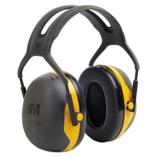 Image of 3M PELTOR X2 Earmuffs, 24 dB NRR, Yellow/Black