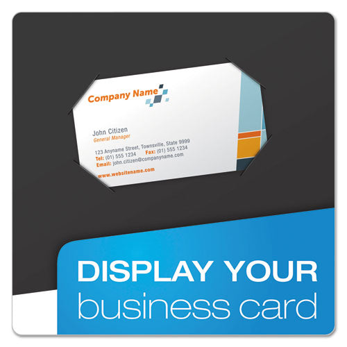 Image of Oxford High Gloss Laminated Paperboard Folder, 100-Sheet Capacity, 11 X 8.5, Black, 25/box