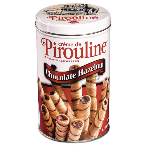 Image of De Beukelaer Chocolate Hazelnut Pirouline Rolled Wafers, 14 Oz