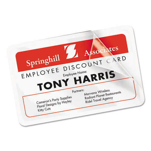 Image of Avery® Laminated Laser/inkjet Id Cards, 2 1/4 X 3 1/2, White, 30/box
