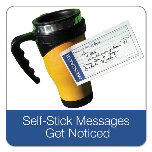 Image of Adams® Write 'n Stick Phone Message Book, Two-Part Carbonless, 4.75 x 2.75, 4 Forms/Sheet, 200 Forms Total