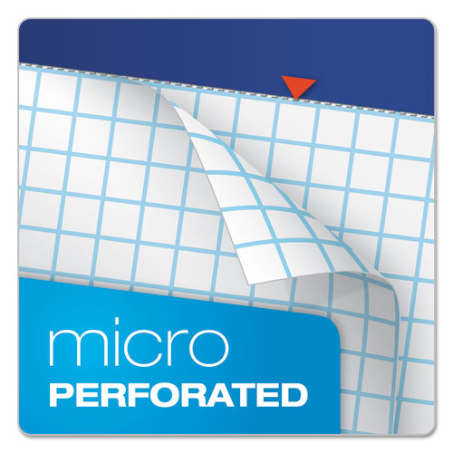 Image of Ampad® Quad Double Sheet Pad, Quadrille Rule (4 Sq/in), 100 White 8.5 X 11.75 Sheets