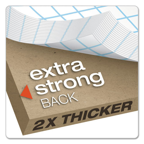 Image of Ampad® Quad Double Sheet Pad, Quadrille Rule (4 Sq/in), 100 White 8.5 X 11.75 Sheets