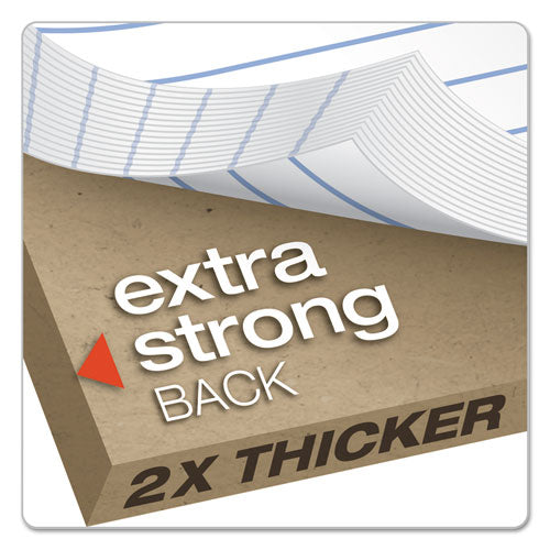 Image of Ampad® Double Sheet Pads, Pitman Rule Variation (offset Dividing Line - 3" Left), 100 White 8.5 X 11.75 Sheets