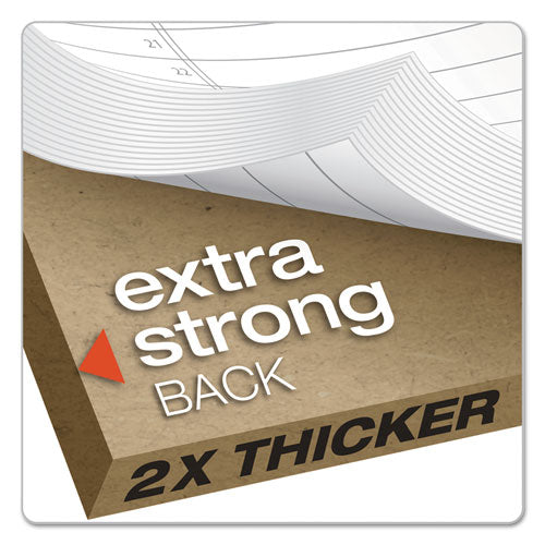 Image of Ampad® Gold Fibre Wirebound Project Notes Pad, Project-Management Format, Green Cover, 70 White 8.5 X 11.75 Sheets