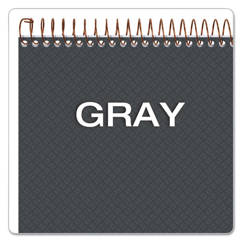 Image of Ampad® Gold Fibre Wirebound Project Notes Pad, Project-Management Format, Gray Cover, 70 White 8.5 X 11.75 Sheets