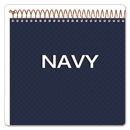 Image of Ampad® Gold Fibre Wirebound Project Notes Pad, Project-Management Format, Navy Cover, 70 White 8.5 X 11.75 Sheets