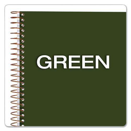 Image of Ampad® Gold Fibre Wirebound Project Notes Book, Project-Management Format, Green Cover, (84) 9.5 x 7.25 Sheets