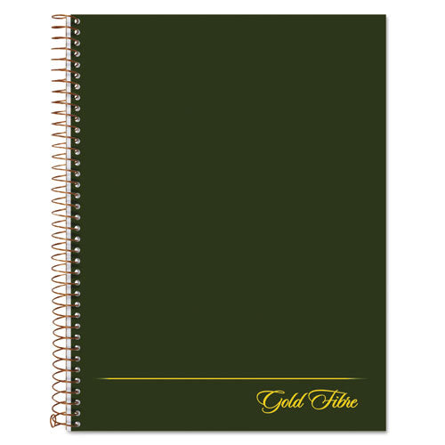 Image of Ampad® Gold Fibre Wirebound Project Notes Book, Project-Management Format, Green Cover, (84) 9.5 x 7.25 Sheets